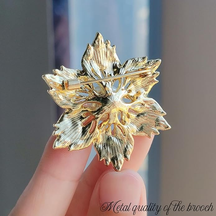 la luen Brooch Pins For Women Fashion Elegant Brooches Lapel Badges Coat Sweater Scarves Shawl Dress Accessory Wedding Party Prom Jewelry