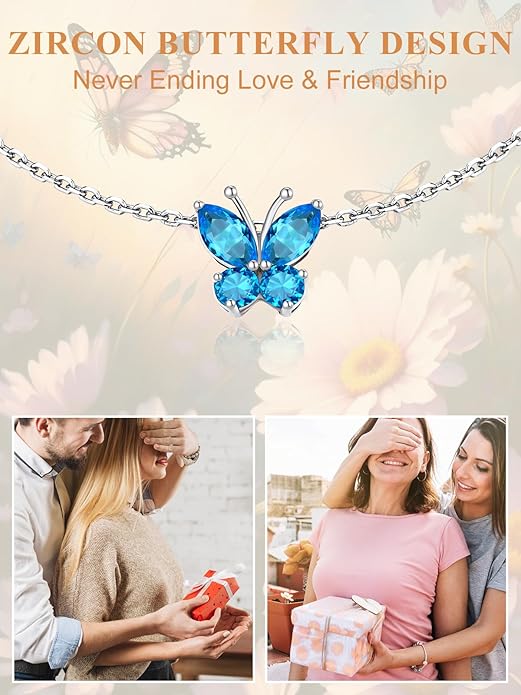 Custom4U Personalized Infinity Ankle Bracelets for Women 925 Sterling Silver Anklet Bracelet Endless Love Symbol Birthstone Charm Adjustable Foot Chain Jewelry Mothers Day Gifts for Mom Wife Women Her
