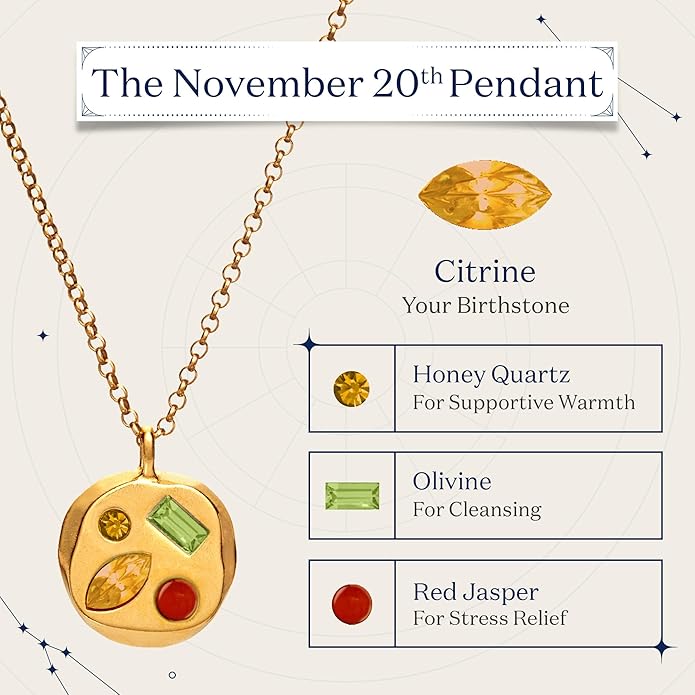 Birthdate 14k Gold Necklace for Women - 16-20in Adjustable 14 Karat Gold Chain with Lobster Clasp - Cadenas de Oro 14k Puro Para Mujer, Ladies Jewelry Birthstone