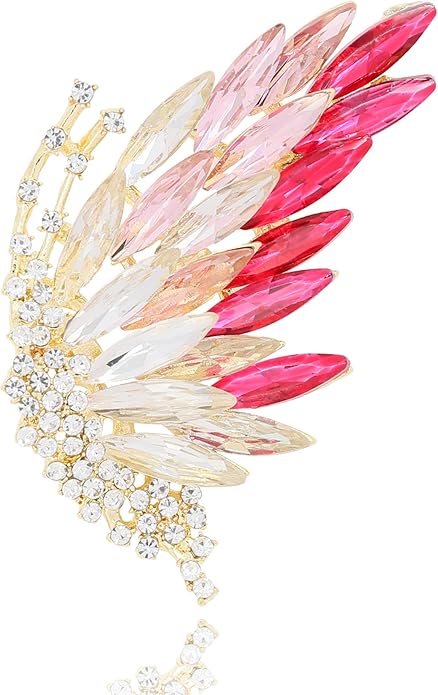 Butterfly Brooch Pins for Women Crystal Rhinestones Elegant Brooches Pins Wedding Jewelry Gift
