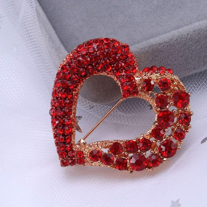 Brooch Pins for Women Girls Fashion Flower Crystal Rhinestone Pearl Jewelry