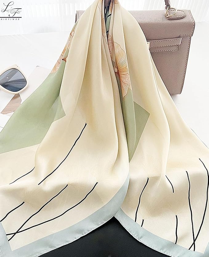 Hioyiwse Satin Bandanas Head Scarf For Women Hair Scarves Accessories Lightweight Fashion Wrap Neck Silk Sleeping Headscarf