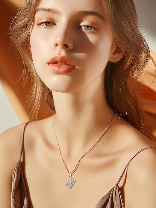 Supcare Locket Necklace That Holds Pictures-Engraved Photo Pendant Custom Jewellery Gifts for Men Women (with Jewellery Gift Box)