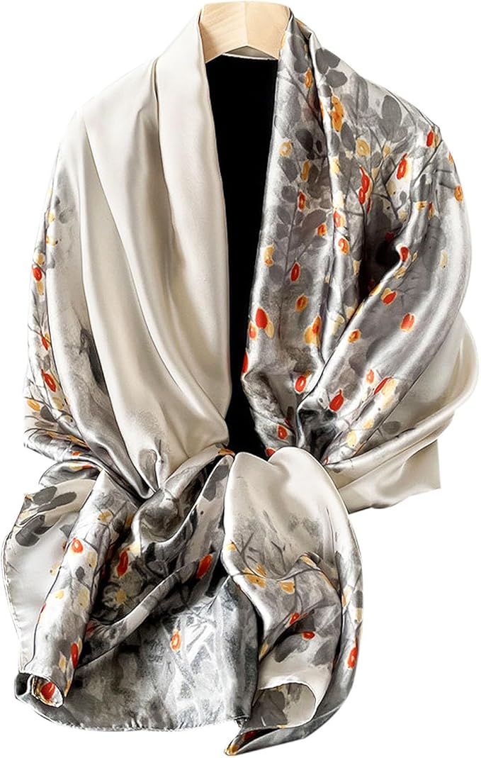 Hioyiwse Shawl Scarf For Women Lightweight Scarves Floral Pattern Formal Evening Dressesformal Shawl Summer Wraps