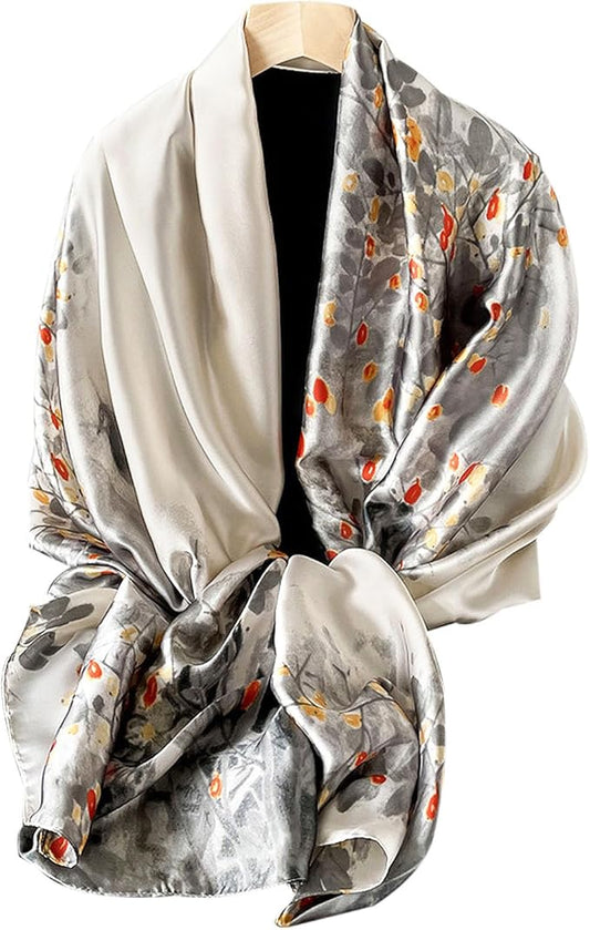 Hioyiwse Shawl Scarf For Women Lightweight Scarves Floral Pattern Formal Evening Dressesformal Shawl Summer Wraps