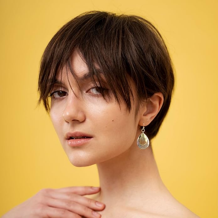 Gold and Silver Mixed Metal Earrings for Women Dangling Vintage Two Tone Boho Small Dangle Earrings