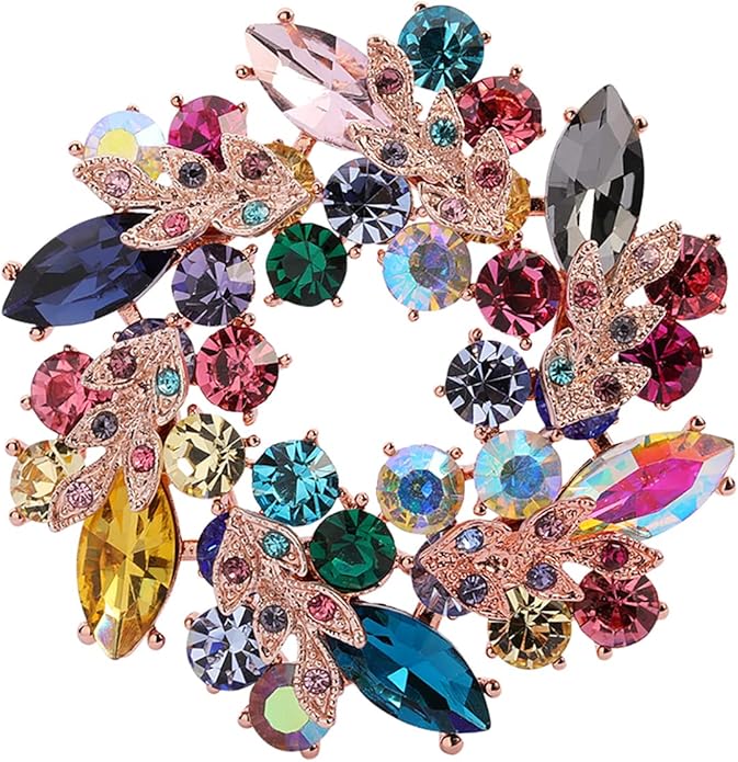 AILONMEI Brooch Pins For Women Fashion, Flower Brooches Jewelry For Women Floral Series Brooches And Pins Designer Lady's Costume