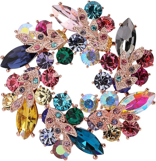 AILONMEI Brooch Pins For Women Fashion, Flower Brooches Jewelry For Women Floral Series Brooches And Pins Designer Lady's Costume