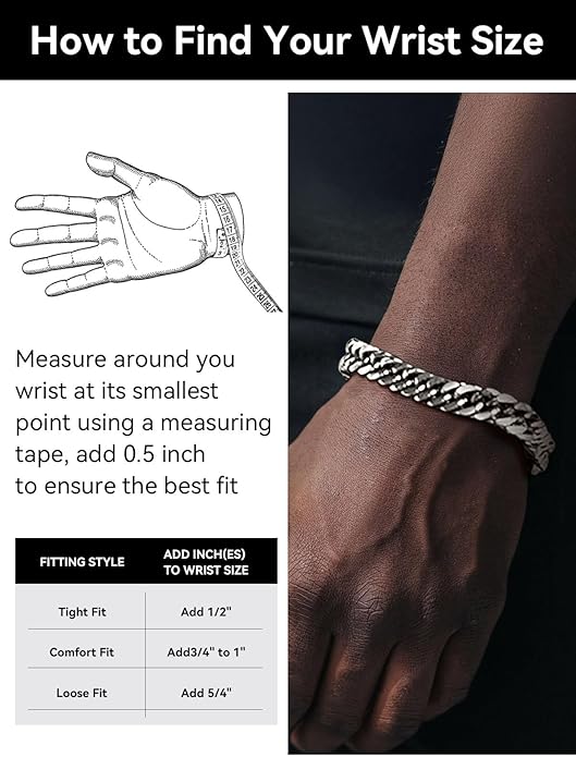 ChainsHouse Stainless Steel Cuban Link Bracelet, 8mm/12mm/17mm Width, 7.5"/8.3"/9", 18K Gold Plated Chain Wrist Bracelets for Men Women, Send Gift Box