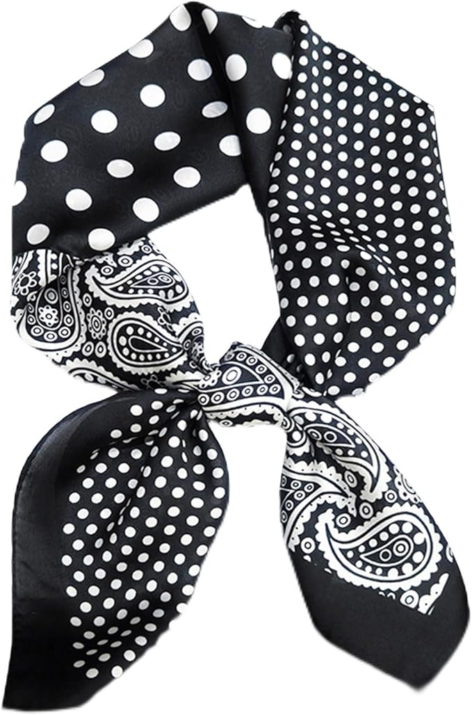 Hioyiwse Satin Bandanas Head Scarf For Women Hair Scarves Accessories Lightweight Fashion Wrap Neck Silk Sleeping Headscarf