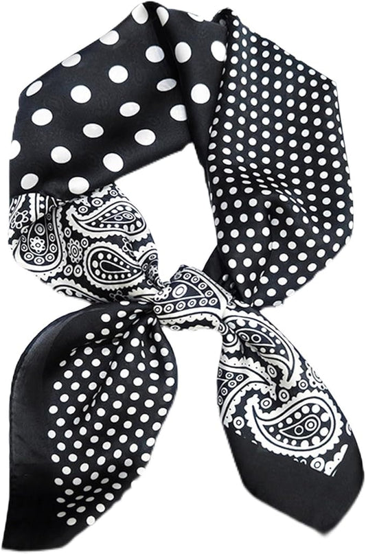 Hioyiwse Satin Bandanas Head Scarf For Women Hair Scarves Accessories Lightweight Fashion Wrap Neck Silk Sleeping Headscarf
