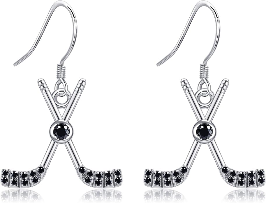 Pickleball/Tennis/Soccer/Volleyball/Golf/Hockey/Basketball Earrings for Women 925 Sterling Sliver Sports Ball Earrings Pickle Ball Dangle Earrings Pickleball Jewelry Gifts for Women Lover