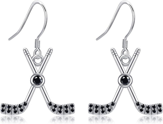 Pickleball/Tennis/Soccer/Volleyball/Golf/Hockey/Basketball Earrings for Women 925 Sterling Sliver Sports Ball Earrings Pickle Ball Dangle Earrings Pickleball Jewelry Gifts for Women Lover