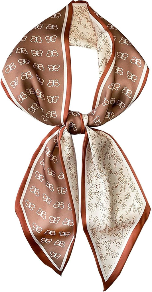 Dailyacc Hair Scarf for Women Fashion Silky Satin Headscarf Wrap Breathable Lightweight Neck Scarves For Handbag