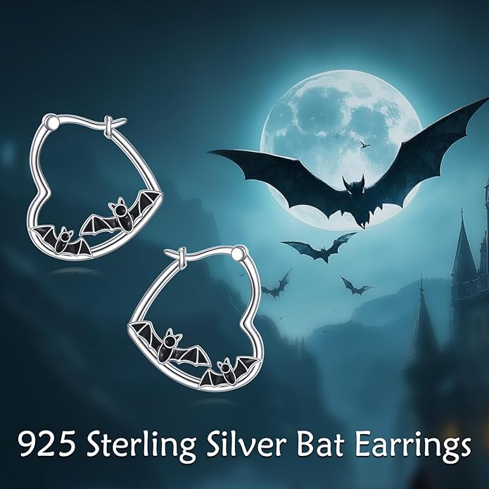 YFN Animal Earrings Sterling Silver Animal Heart Hoop Dangle Earrings Cute Jewelry Gifts for Women