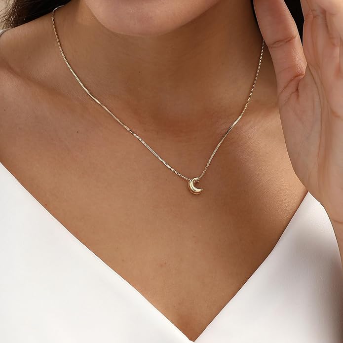 Bubble Gold Letter Necklace for Women, 14k Gold Plated Balloon Initial Necklace, Dainty Gold Necklace for Women, Personalized Bubble Pendant Name Necklace, Fashion Accessories Trendy Jewelry
