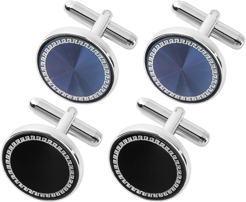 Dannyshi Cufflinks for Men Classic Wedding Business Shirt Cuff Links Set Gifts with Box