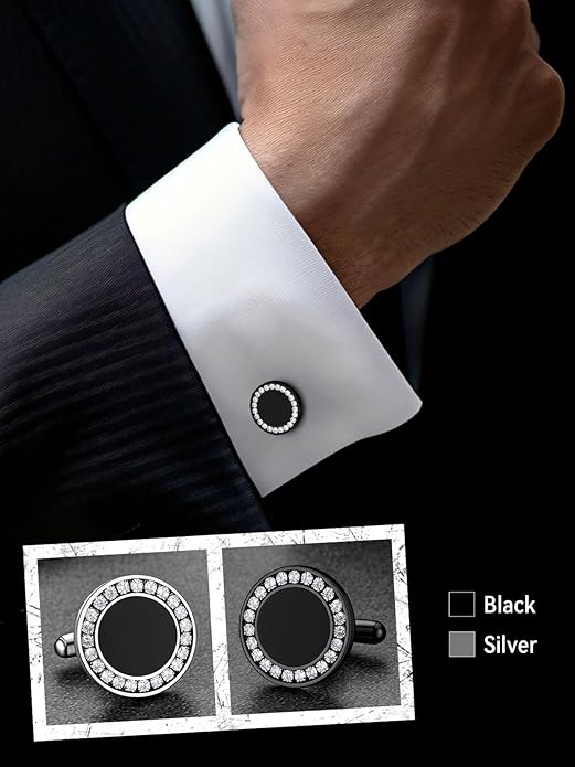 FaithHeart Mens Cufflinks, Norse Viking Tuxedo Shirt Cuff Links, Stainless Steel Cuff Links and Shirt Studs, Gift Box