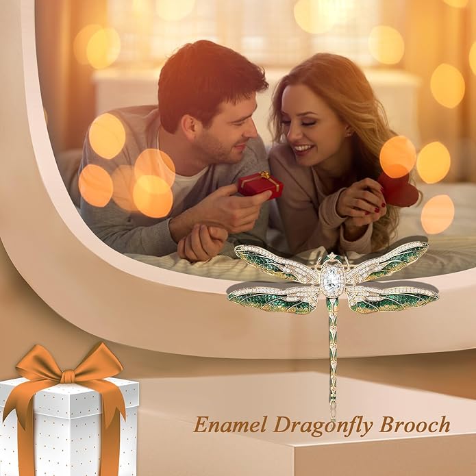 18K Gold Brooch Rhinestone Animal Brooch Pin Elegant Lapel Pin Wedding Jewelry Christmas Gift Dress Accessories for Women