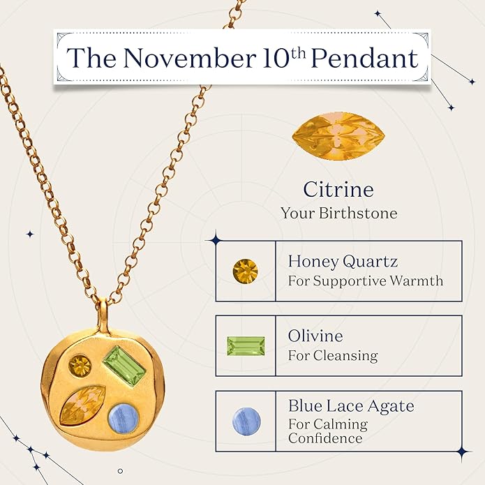 Birthdate 14k Gold Necklace for Women - 16-20in Adjustable 14 Karat Gold Chain with Lobster Clasp - Cadenas de Oro 14k Puro Para Mujer, Ladies Jewelry Birthstone
