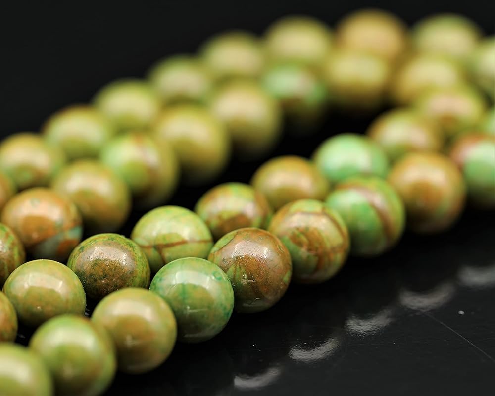 Natural Green Jasper Beaded Choker, Genuine Green Crystal Necklace, Fancy Gemstone Choker, 8mm Beads, Unique Fashion Jewelry, Healing Crystal Chakra Necklace, Durable Stone Necklace, Cancer Necklace