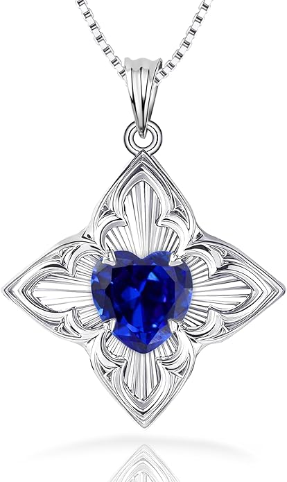 Delicate Four-Leaf Clover Charm Necklace with January Birthstone - S925 Silver, Gift Idea