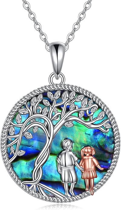 AOBOCO Gifts for Sister 2 3 Sisters Necklace for Women Sterling Silver Sister Crystal Pendant Jewelry Birthday Christmas Gifts for Friend Female Friendship Lasts Forever