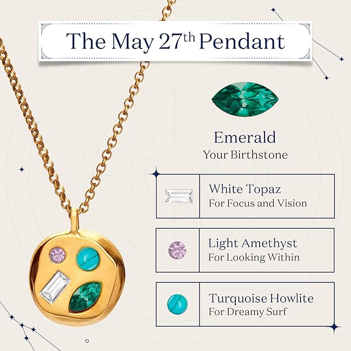 Birthdate 14k Gold Necklace for Women - 16-20in Adjustable 14 Karat Gold Chain with Lobster Clasp - Cadenas de Oro 14k Puro Para Mujer, Ladies Jewelry Birthstone