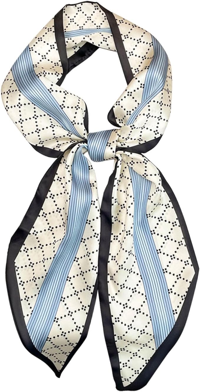 Dailyacc Hair Scarf for Women Fashion Silky Satin Headscarf Wrap Breathable Lightweight Neck Scarves For Handbag