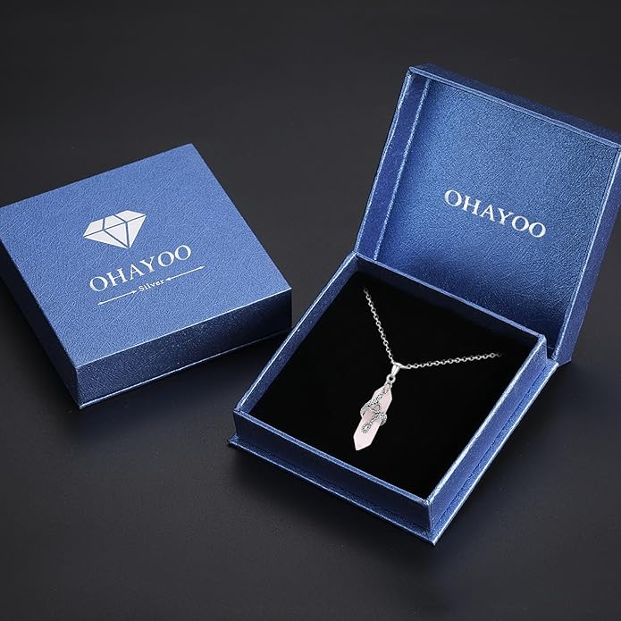 OHAYOO Octopus Tentacles Necklace 925 Sterling Silver Octopus Pendent Necklace Wrapped Obsidian Octopus Jewelry Gifts for Women