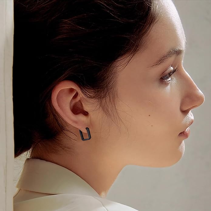 Gacimy Gold Huggie Hoop Earrings for Women 14k Gold Plated, Small Hoop Earrings for Women, 1/2 Inch Yellow Color Earrings for Women