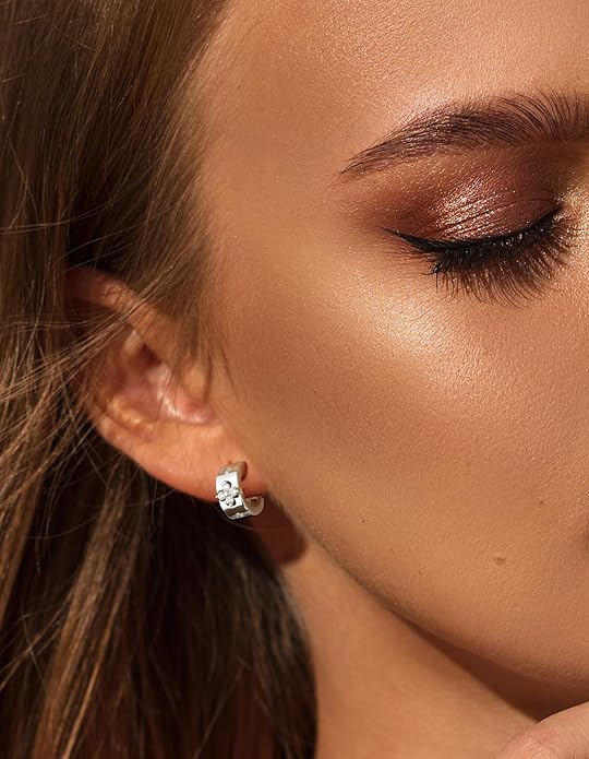 Premium Emerald&Moissanite Clover Hoop Earrings for Women Gifts Nickel Free|D Color VVS1 Clarity 3EX Cut|S925 Sterling Silver 18K Gold Plated Non Tarnish