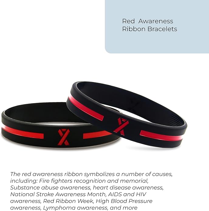 Inkstone Awareness Ribbon Silicone Bracelets (12-pack) - Wholesale Pack of 1 Dozen Unisex Wristbands for Men Women - Cancer Survivor Hospital Gifts Party Favors Giveaways Goodie Bag Items