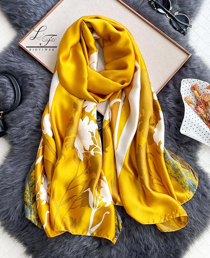 Hioyiwse Shawl Scarf For Women Lightweight Scarves Floral Pattern Formal Evening Dressesformal Shawl Summer Wraps