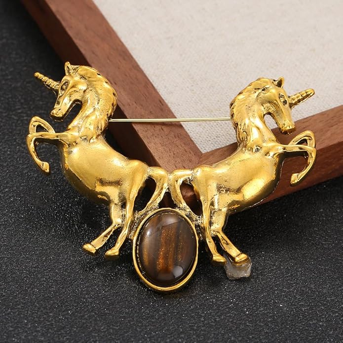 2026 New Year Of Horse Pin Brooch, Good Luck Chinese Zodiacs Horse Pins For Fashion Accessories Animal Lucky Charm Statue Feng Shui Gifts Jewelry For Women Men