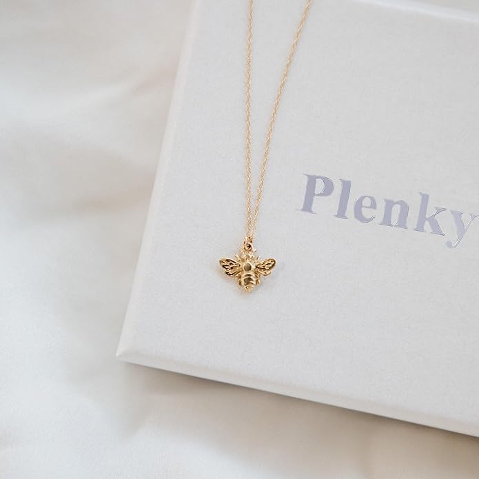 Gold Necklace for Women-14K Gold Plated Bow,Dragon,Shell, Palm Tree, Seahorse, Conch Shell,Sardines, Cowboy Boot,Bat,Bunny Pendant Beachy Jewelry for Women Gifts