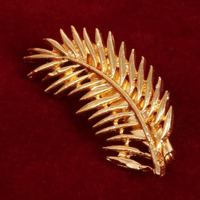 Touchstone Indian Bollywood Handcrafted Designer Jewelry Brooch Lapel Pin in Gold Or Silver Tone for Women.