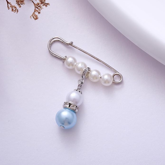 Ralukiia Something Blue Charm Gift for Bride from Mom and Dad, Blue Bridal Bouquet Charm, Daughter Wedding Gifts from Parents, Bridal Shower Gift