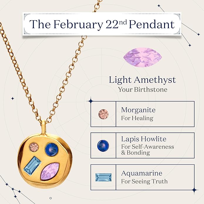 Birthdate 14k Gold Necklace for Women - 16-20in Adjustable 14 Karat Gold Chain with Lobster Clasp - Cadenas de Oro 14k Puro Para Mujer, Ladies Jewelry Birthstone