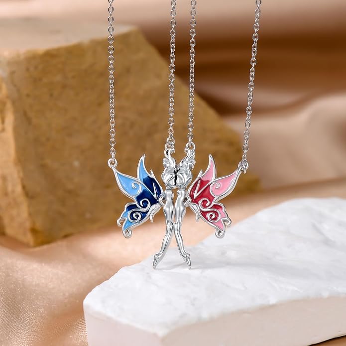 OHAYOO Dragon Phoenix Matching Necklace for Couples 925 Sterling Silver Yin Yang Pendant Necklaces for Couples Jewelry for Him and Her