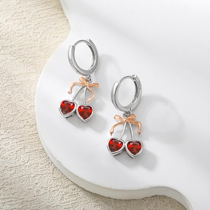 MONGAS Dragonfly/Sunflower/Hummingbird/Sand Dollar/Crab/Champagne/Arrow/Cherry/Ankh/Sloth Earrings for Women Sterling Silver Dragonfly/Sunflower/Hummingbird/Sand Dollar Jewelry for Women