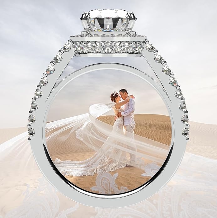 NANA Jewels Sterling Silver Engagement Rings for Women - Choose Simulated Morganite, Citrine, Aquamarine & More