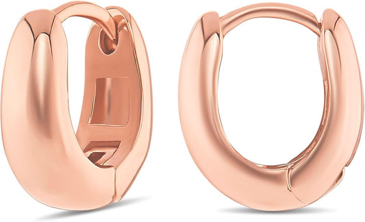 MILLA 14k Gold Huggie Earrings or Sterling Silver Huggie Earrings for Women Multipack & Individuals - Ear Huggers Earrings for Women Trendy Y2K Earrings, Preppy Earrings - Lightweight & Hypoallergenic