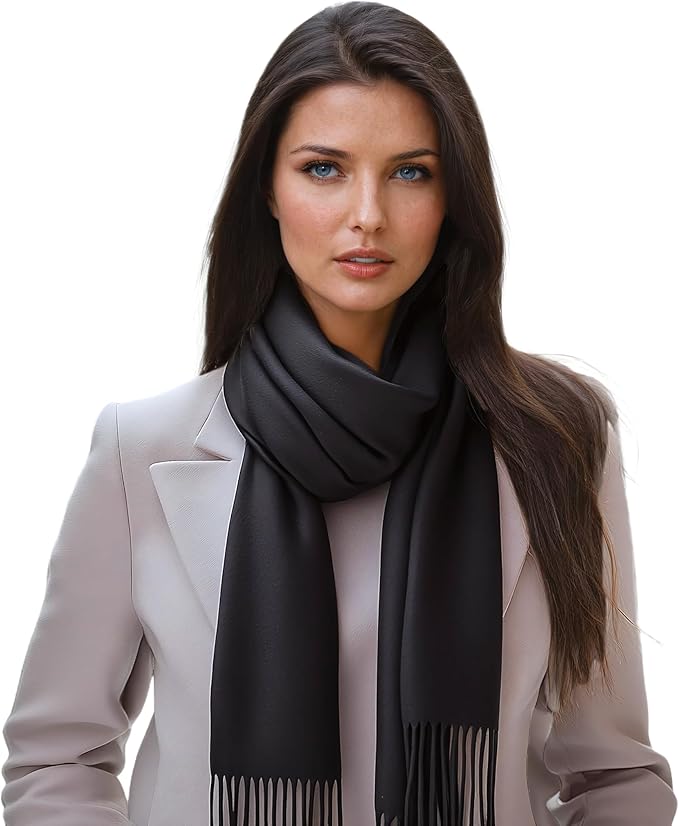 Ocomfly 100% Pashmina Scarf for Women - Premium Womens Scarves - Gift Boxed - Shawls or Wraps - Ultra Soft and Warm