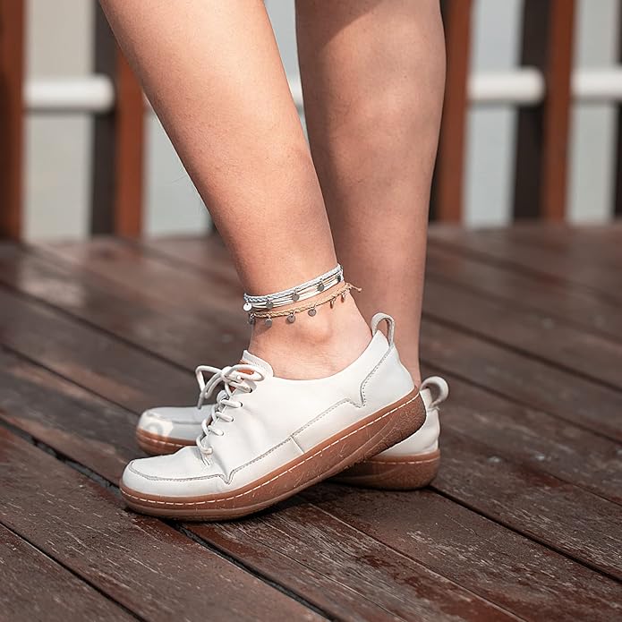 FANCY SHINY String Ankle Bracelets Waterproof Rope Anklets Braided Beach Boho Coin Anklets Cute Friendship Foot Jewelry for Women
