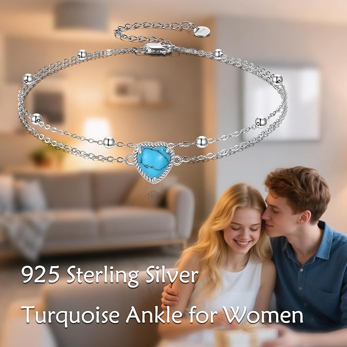 TIGER RIDER Dragonfly Anklet Sterling Silver Dragonfly Gifts Jewelry for Women with Crystal Birthday Anniversary