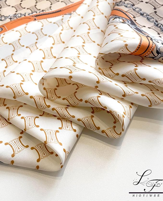 Hioyiwse Satin Bandanas Head Scarf For Women Hair Scarves Accessories Lightweight Fashion Wrap Neck Silk Sleeping Headscarf
