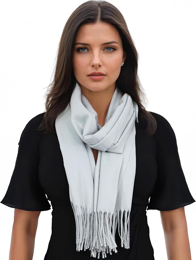 Ocomfly 100% Pashmina Scarf for Women - Premium Womens Scarves - Gift Boxed - Shawls or Wraps - Ultra Soft and Warm