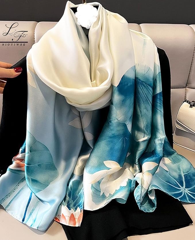 Hioyiwse Shawl Scarf For Women Lightweight Scarves Floral Pattern Formal Evening Dressesformal Shawl Summer Wraps