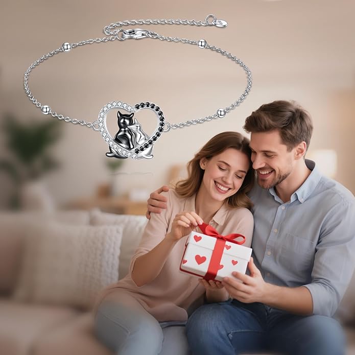 Animal Bracelet for Women 925 Sterling Silver Cat/Dolphin/Turtle/Horse Bracelet Jewelry Gifts